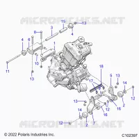 MOTOR, MOUNTING &amp; LONG BLOCK