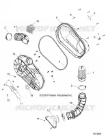 DRIVE TRAIN, CLUTCH COVER AND DUCTING