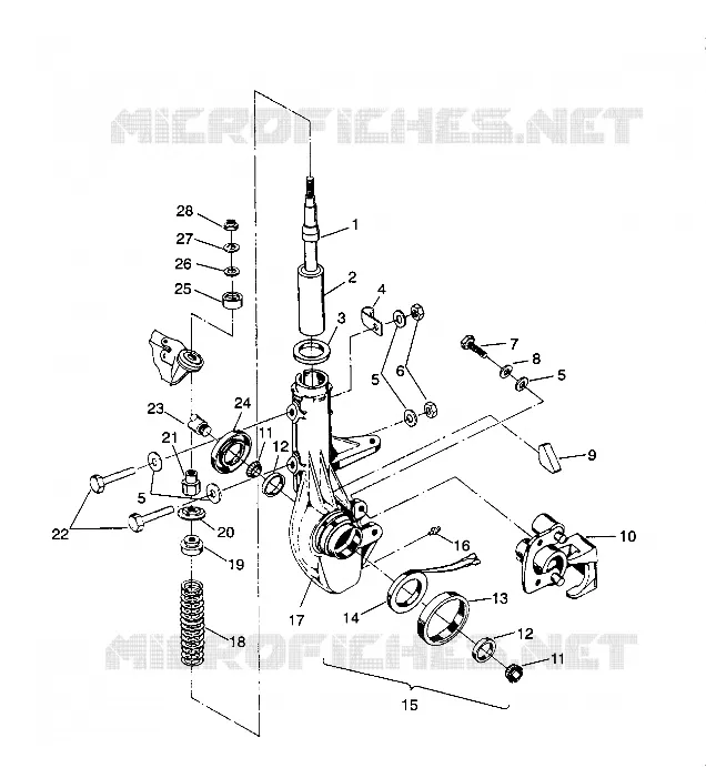 FRONT Verstrebung Sportsman 4X4 / W938039 (4926382638014A)