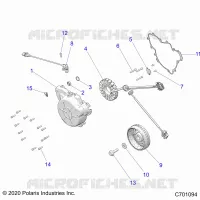 ENGINE, STATOR AND FLYRAD