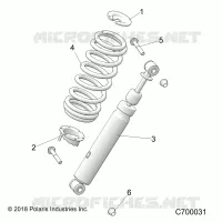 SUSPENSION, FRONT SHOCK MOUNTING