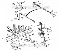 Querlenkern SPORTSMAN 500 W969244 and SWEDISH SPORTSMAN 500 S96924 (4936093609C001)