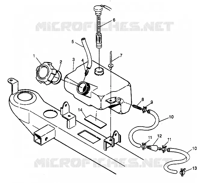 ÖLTANK ASSEMBLY 4x4 300 W958130 (4930183018A013)