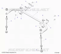 SUSPENSION, STABILISATORSTANGE REAR