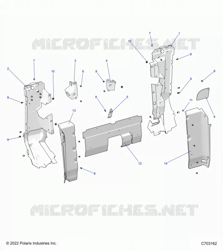 KAROSSERIE HINTEN CLOSEOFF, SIDE PANELS -Z22RGE2KAG/BG/RGK2KAN/BN (C703162)