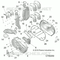 DRIVE TRAIN, CLUTCH COVER AND DUCTING