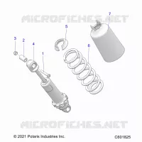SUSPENSION, FRONT SHOCK TRACK (7045714)