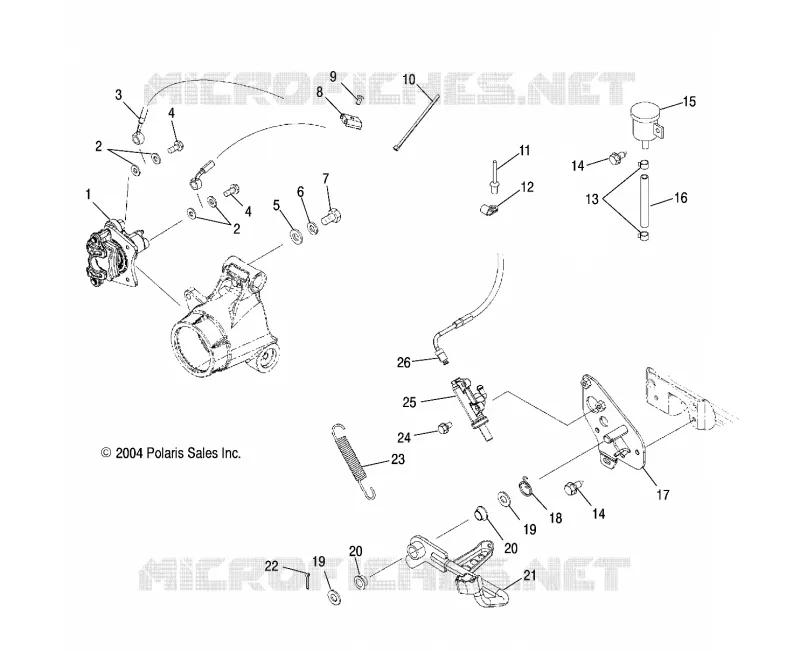 MASTER CYLINDER, REAR AND FOOT PEDAL
