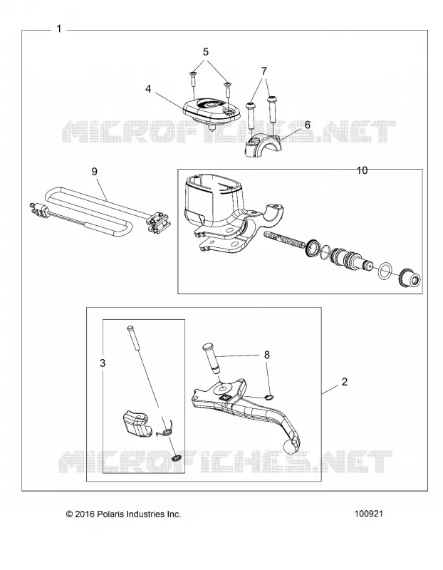 BRAKES, FRONT BRAKE LEVER AND MASTER CYLINDER