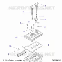 ENGINE, THROTTLE BODY AND VENTILDECKEL