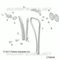 CAM CHAIN AND TENSIONER