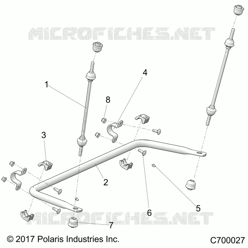SUSPENSION, REAR STABILISATORSTANGE