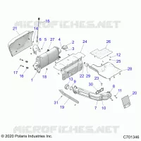 ENGINE, ABGASSYSTEM -Z23N4V99AL/BL/AR/BR (C701346)
