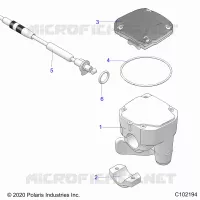 LENKUNG, CONTROLS, THROTTLE ASM. AND CABLE
