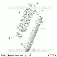 SUSPENSION, REAR SHOCK MOUNTING