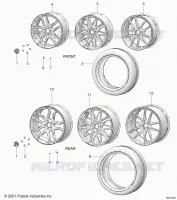 RADS, FRONT AND REAR (SL/SLR MODELS)