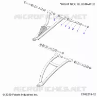 FRONT SUSPENSION A-ARM, MOUNTING