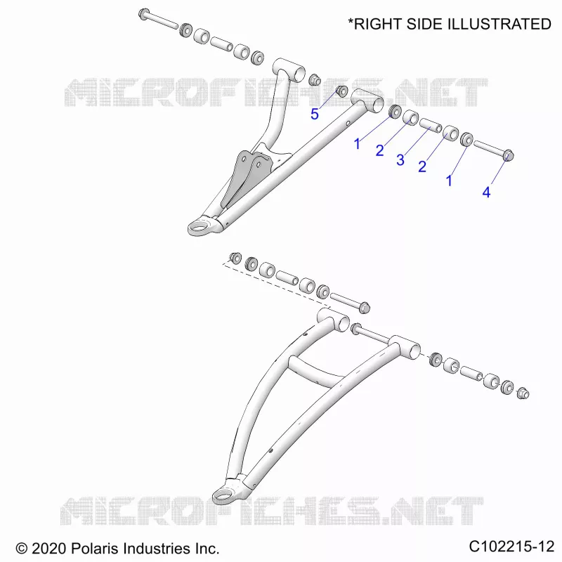FRONT SUSPENSION A-ARM, MOUNTING