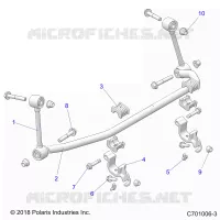 SUSPENSION, FRONT, STABILISATORSTANGE