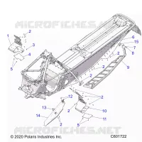 CHASSIS, CLUTCH GUARD/FOOTRESTS/RUNNING BOARDS