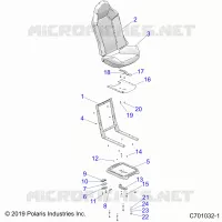 SITZ ASM. AND SLIDER