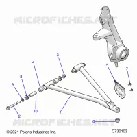 SUSPENSION, A-ARM AND STREBE MOUNTING