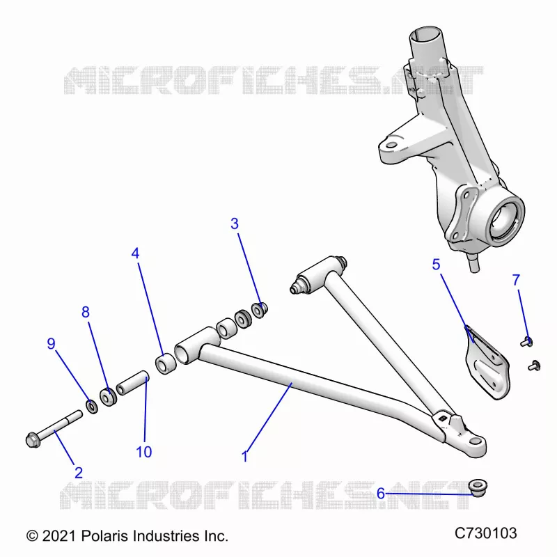 SUSPENSION, A-ARM AND STREBE MOUNTING