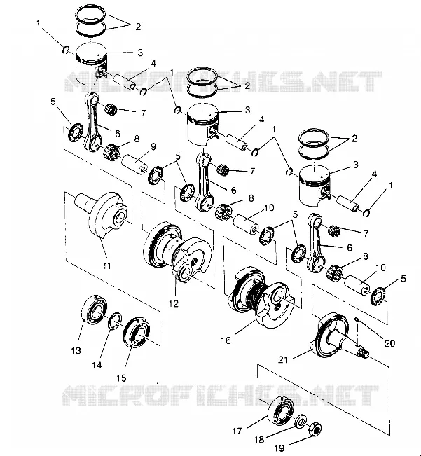 KOLBEN   KURBELWELLE XLT TOURING 0952857 AND  EUROPEAN XLT TOURING E952857 (4929172917C010)