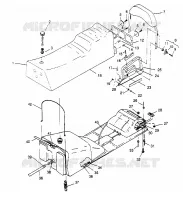 SITZ   GASBEHÄLTER ASSEMBLY  TRAIL DELUXE 0952262 (4928862886A010)