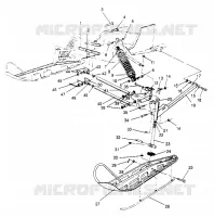 FRONT SUSPENSION AND SKI WIDETRAK LX 0952064 AND  EUROPEAN WIDETRAK LX E952 (4928942894B002)