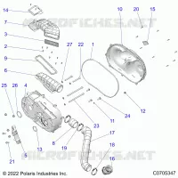 ANTRIEB, CLUTCH COVER AND DUCTING