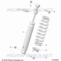 SUSPENSION, FRONT SHOCK