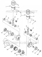 KOLBEN   KURBELWELLE WIDETRAK GT 0972061 AND EUROPEAN WIDETRAK GT E972061 (4938173817C007)