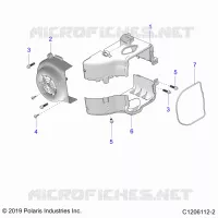 ENGINE, FAN COVER AND ABSCHIRMRAHMEN