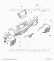 INSTRUMENTENTAFEL LOWER, RIDE COMMAND