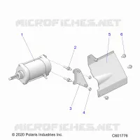 ANLASSER MOTOR/SHIELD