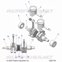 ENGINE, PISTON AND KURBELWELLE
