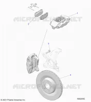 BRAKES, BREMSZANGE VORNE (R MODELS) BREMBO