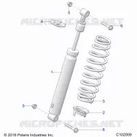 SUSPENSION, FRONT SHOCK