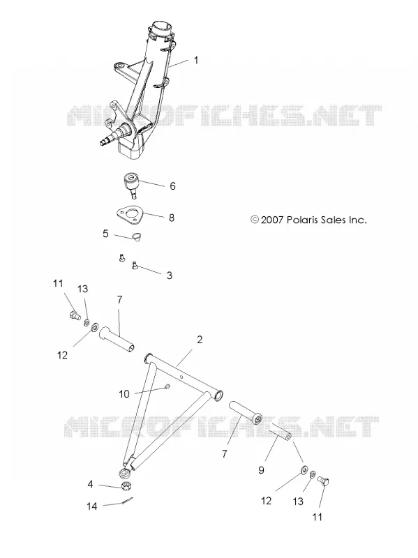 SUSPENSION, A-ARM and STREBE MOUNTING
