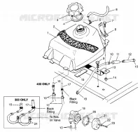 TREIBSTOFF TANK XPRESS 300 W969530 and XPRESS 400 W969540 (4935923592B003)