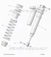 SUSPENSION, FRONT SHOCK MOUNTING, DELUXE