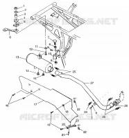 ABGASSYSTEM Magnum 2X4 W97AA42A (4940704070A010)