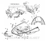 NOSEPAN MOUNTING AND FRONT BUMPER