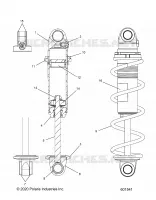 SUSPENSION, FRONT SHOCK TRACK (CLEAR COIL OVER)