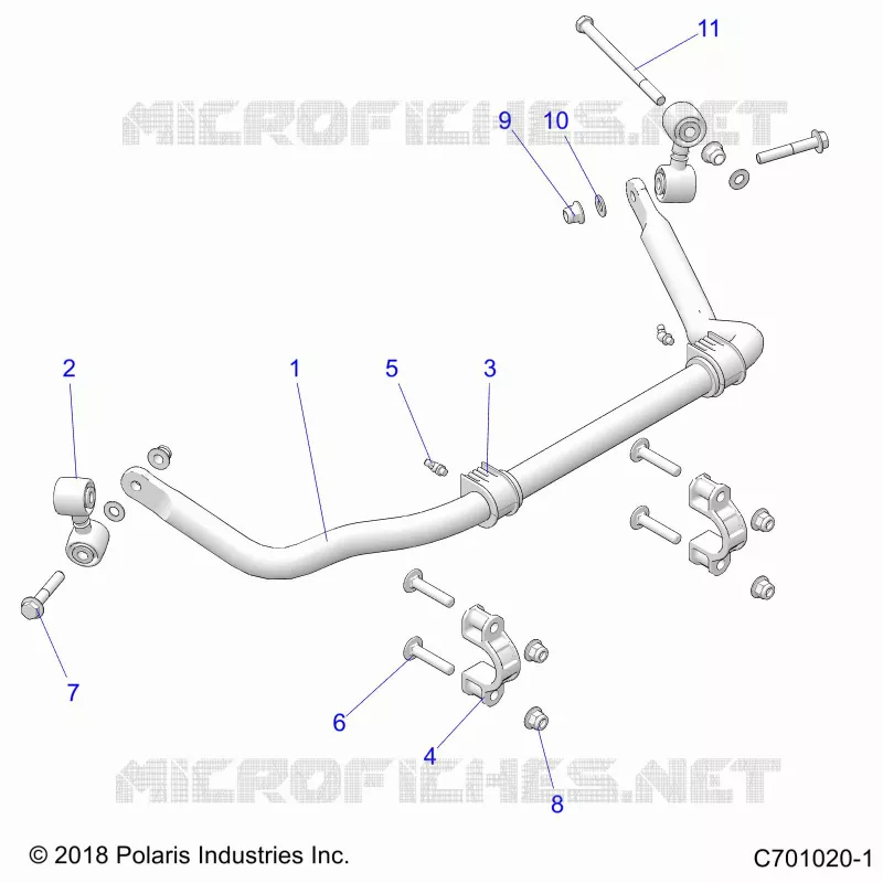 SUSPENSION, REAR STABILISATORSTANGE