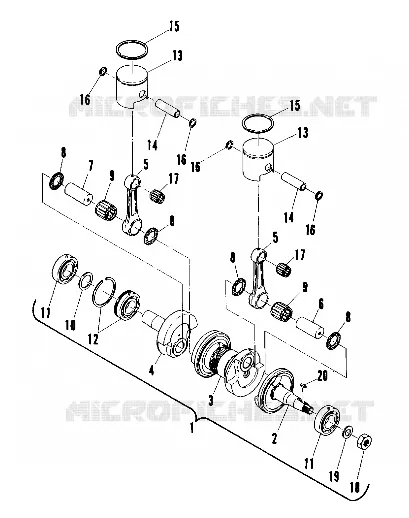 PISTON AND KURBELWELLE (400) (4909500950034A)