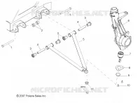 SUSPENSION, A-ARM and STREBE MOUNTING