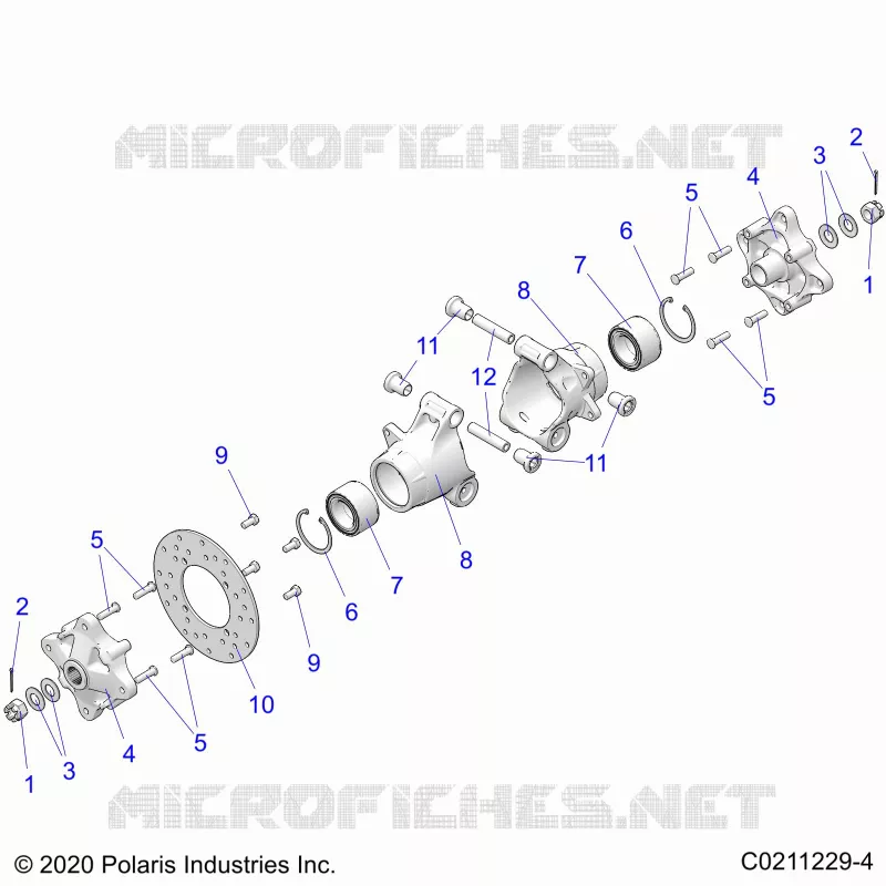 HINTERRADAUFHÃ„NGUNG HUBS, CARRIER AND BRAKE DISC