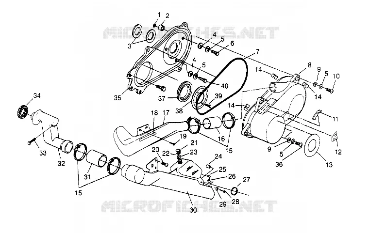 CLUTCH COVER ASSEMBLY SPORTSMAN 4X4 W948040 (4926842684B014)